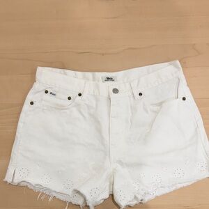 Vintage Polo by Ralph Lauren Women's White Jean Shorts